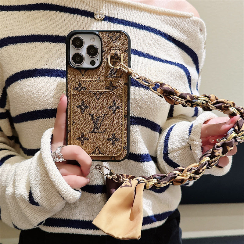 Lou Card Holder Scarves iPhone Case