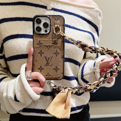 Lou Card Holder Scarves iPhone Case