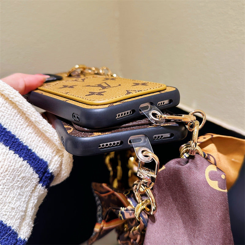 Lou Card Holder Scarves iPhone Case