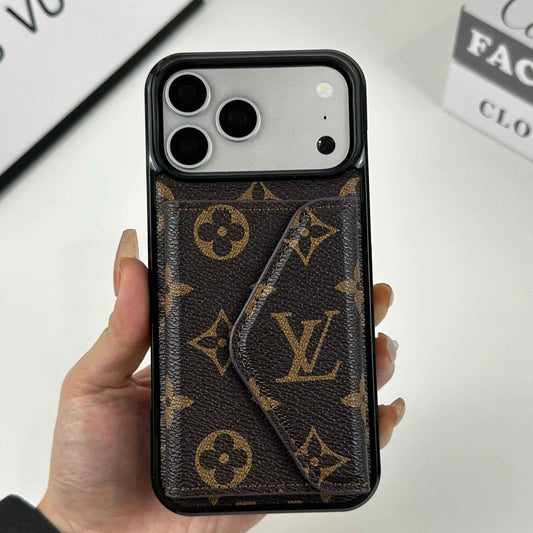 Louis Vuitton iPhone Case LV Classic Leather Monogram iPhone Case With Wallet