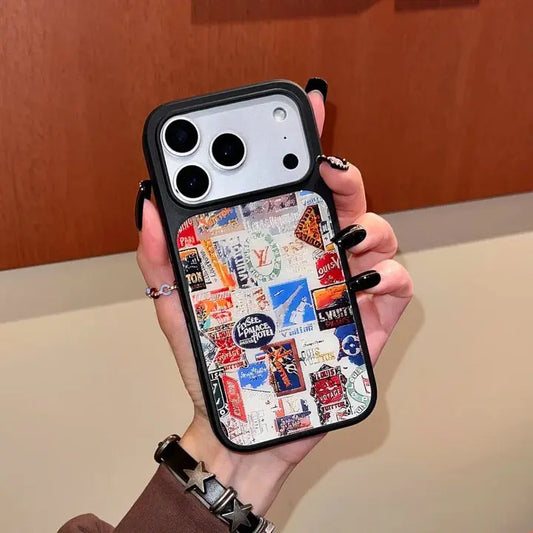 Vintage Travel Collage Luxury Case for iPhone 13-17 - Elitesmark