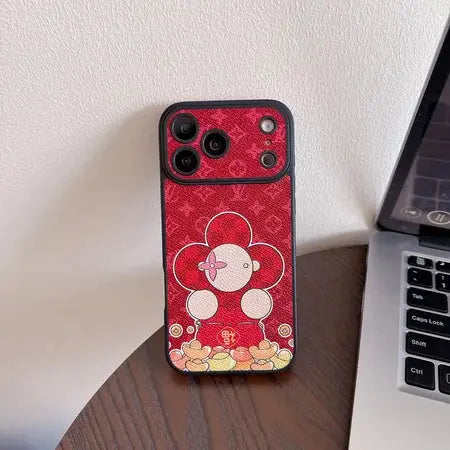 Louis Vuitton LV Monogram Floral Mascot iPhone Case - Elitesmark