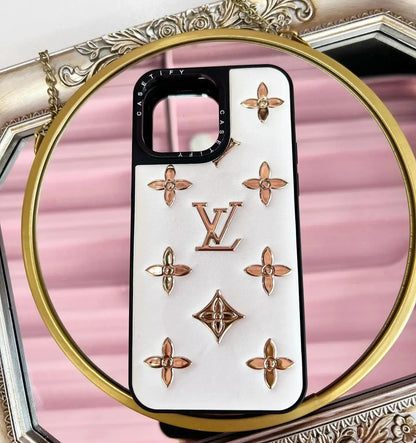 Louis Vuitton iPhone 17 Pro Max Case - White Monogram Coussin Chain