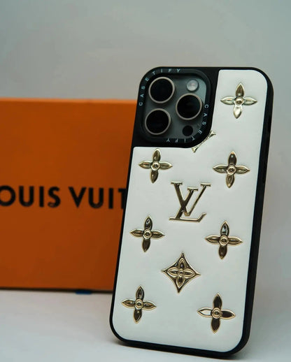 Louis Vuitton iPhone 17 Pro Max Case - White Monogram Coussin Chain