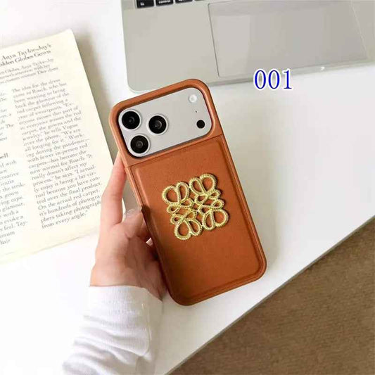 Luxury Leather Emblem iPhone Case Premium Protection & Style