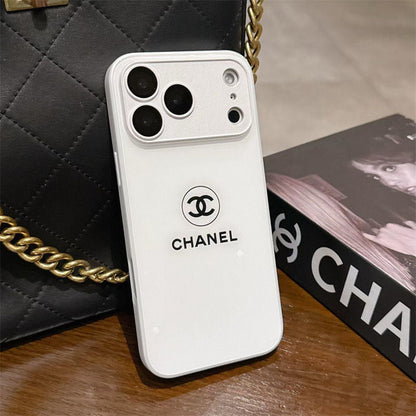 Classic Minimalist Luxe iPhone Case – White Gloss Edition