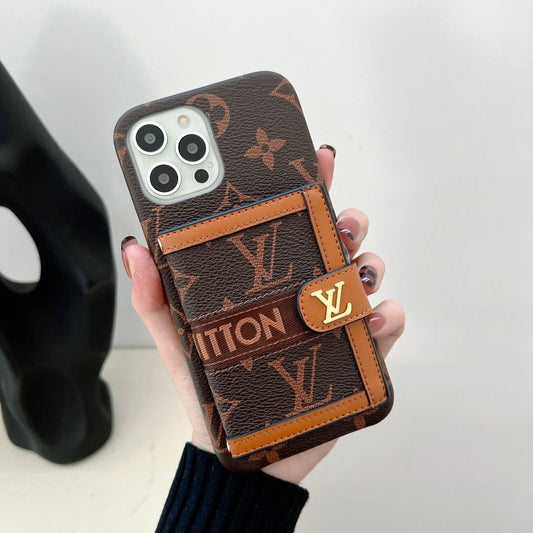 Embroidered Wallet Card Holder Phone Case - Elitesmark