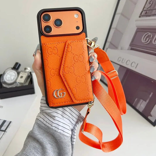 Gucci Crossbody Wallet iPhone Case GG Monogram iPhone 17 Pro Max Case - Elitesmark