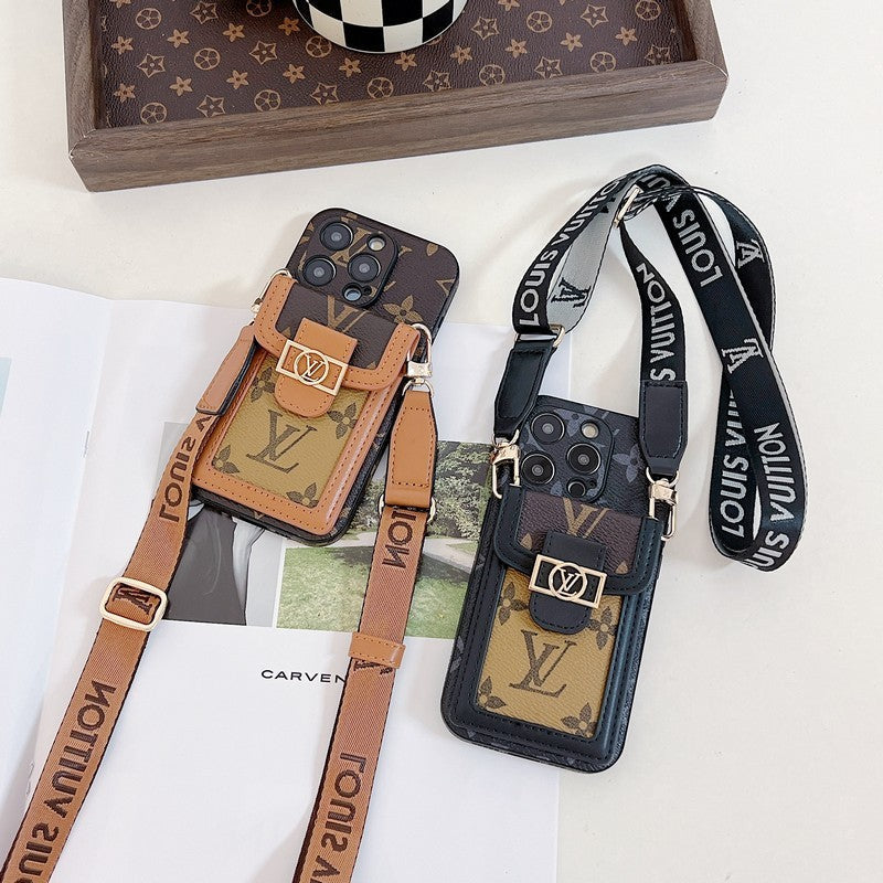 Lou Card Holder Crossbody iPhone Case