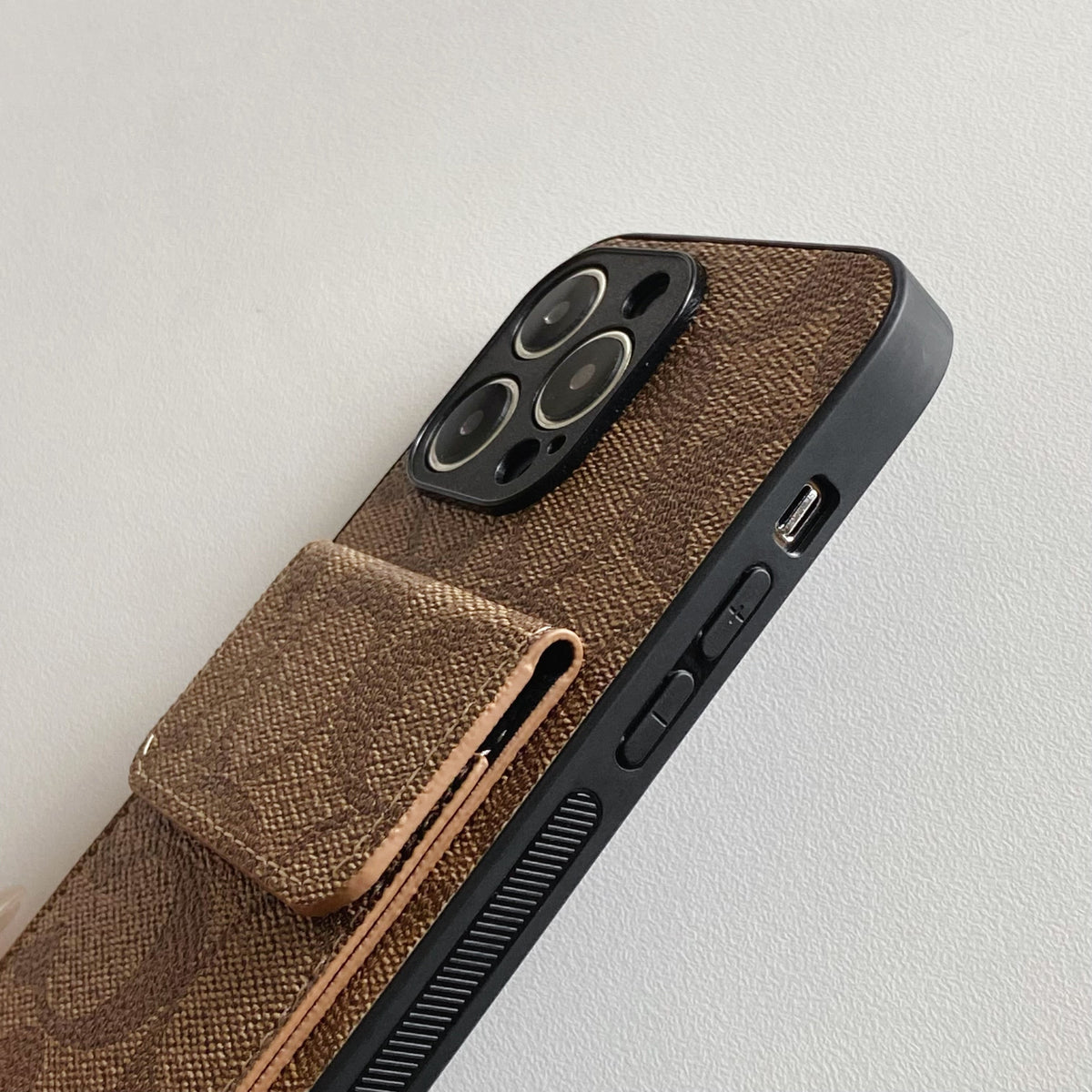 Coach iPhone Case With Wallet Light Brown-HP240513