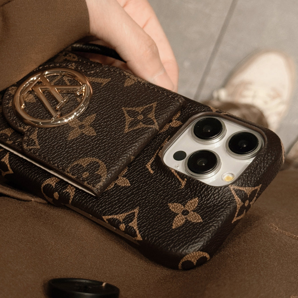 Lou Card Holder Chain iPhone Case