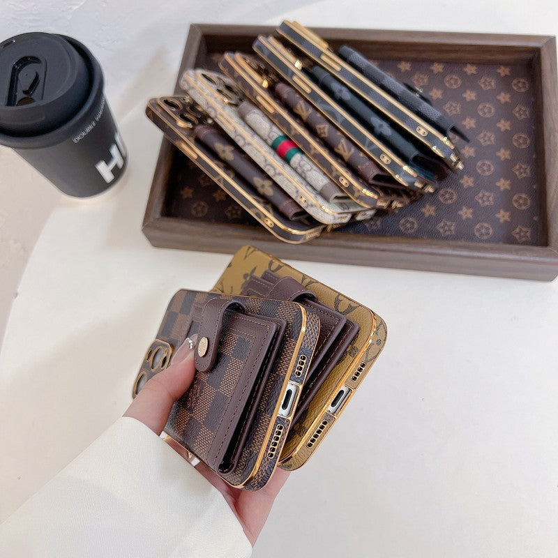 Lou Classic Color Card Bag iPhone Case