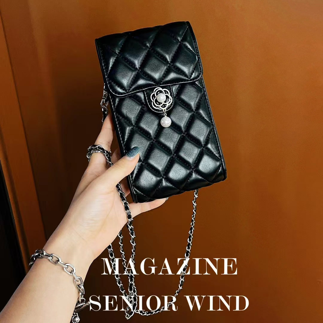 Luxury Genuine Leather Crossbody Phone Bag