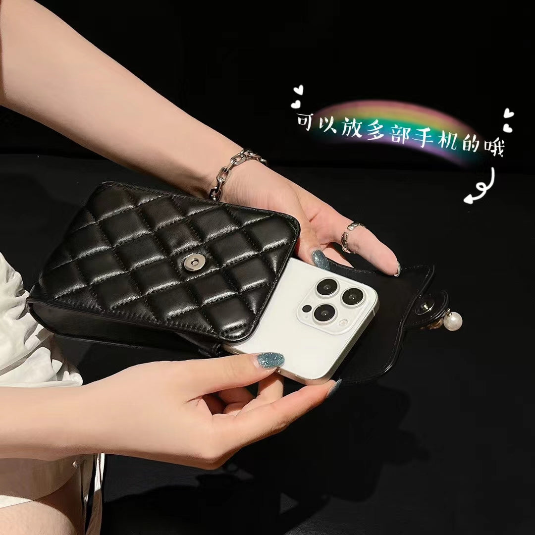 Luxury Genuine Leather Crossbody Phone Bag