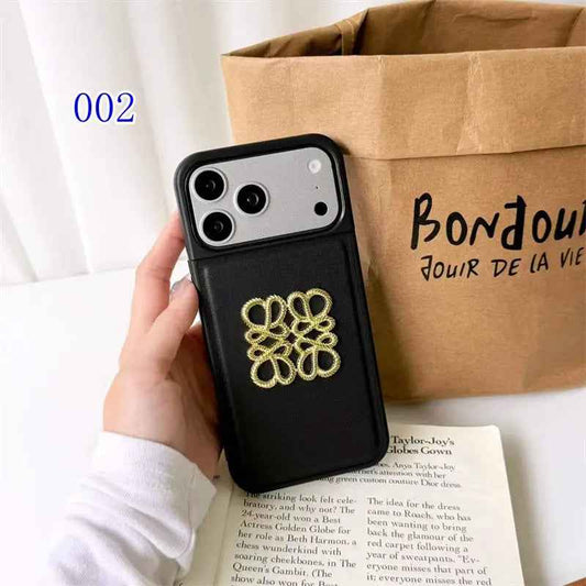 Loewe Anagram Logo Design iPhone Case