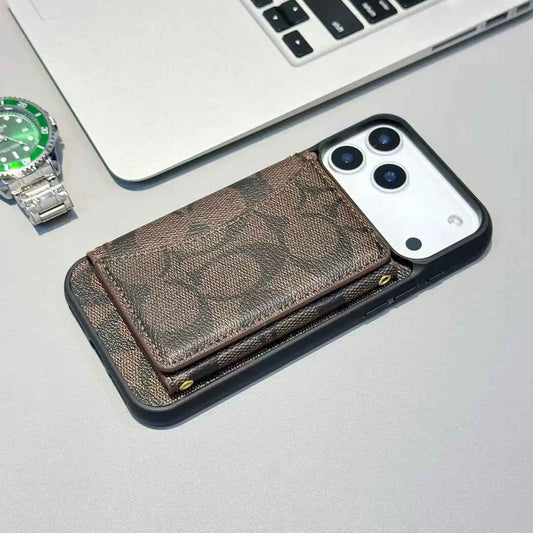 Coach iPhone Case - Luxury Monogram Wallet Case