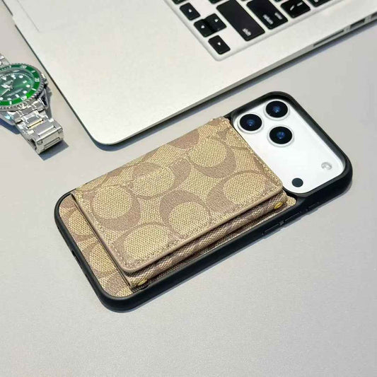 Coach iPhone Case - Luxury Monogram Wallet Case