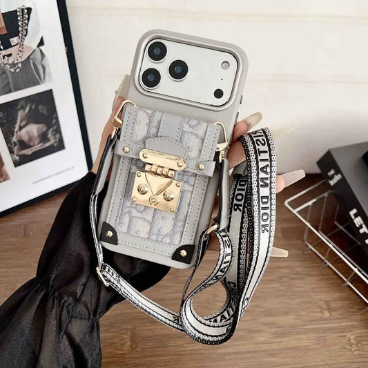 Fashion Dior Crossbody Phone Case iPhone 12-17 Series