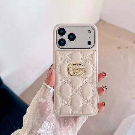 Luxury Stamped Leather iPhone Case for 13-17 - Elitesmark