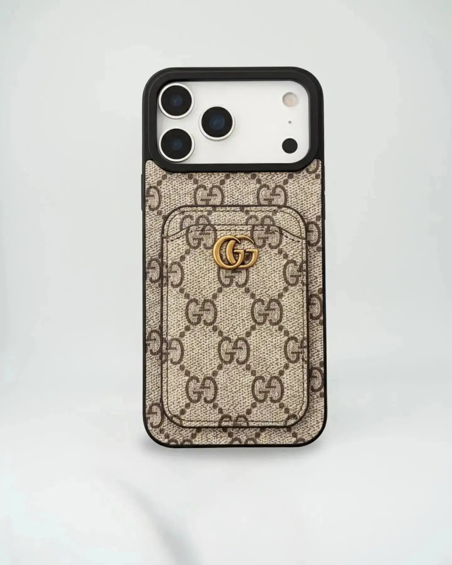 Dark GG Nocturne Gucci iPhone 17 Pro Max Case With Cardholder