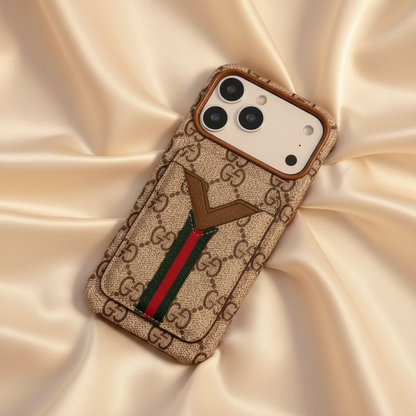 Gucci Style | White Monogram Multicolors Louis Vuitton iPhone 17 Pro Max Case with Cardholder – Classic Canvas Luxury | luxury iPhone case, designer phone case, LV monogram, Louis Vuitton inspired, iPhone 17 Pro Max case | Elitesmark