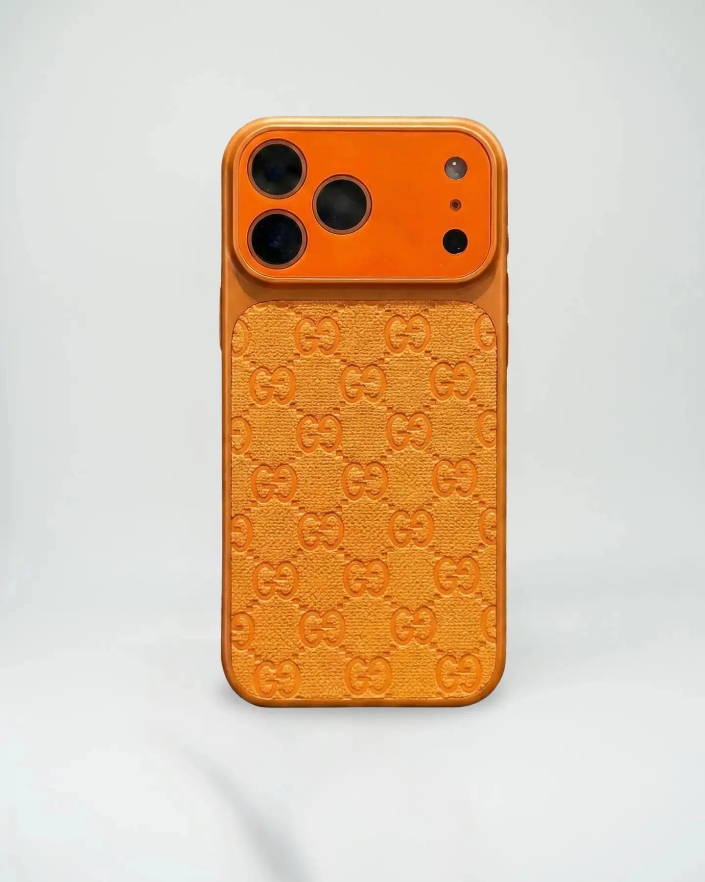 Orange Gucci iPhone 17 Pro Max Case – Luxury GG Monogram Case