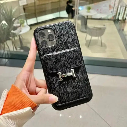 Le Noir Hermès iPhone 17 Pro Max Case with Cardholder