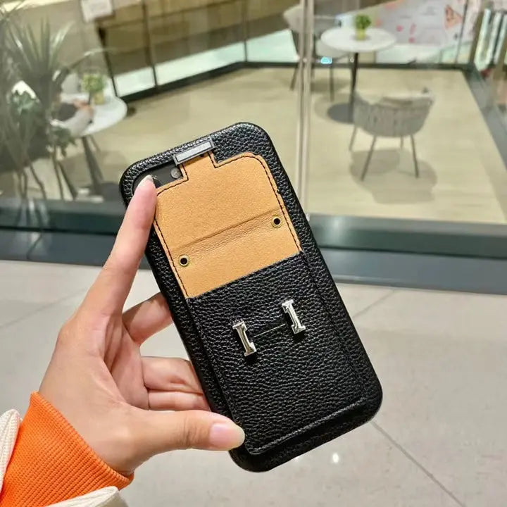 Le Noir Hermès iPhone 17 Pro Max Case with Cardholder