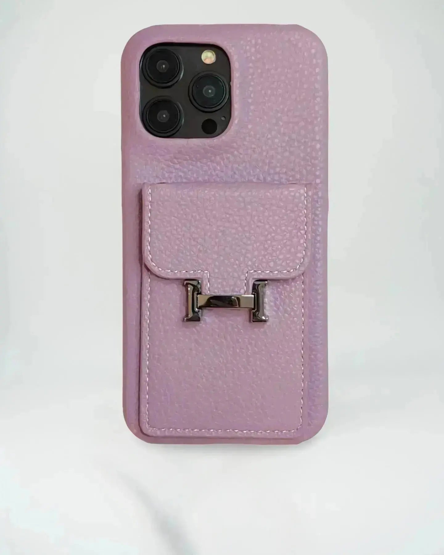Le Blanc Hermès iPhone 17 Pro Max Case with Cardholder