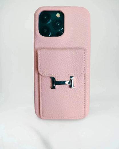 Le Blanc Hermès iPhone 17 Pro Max Case with Cardholder