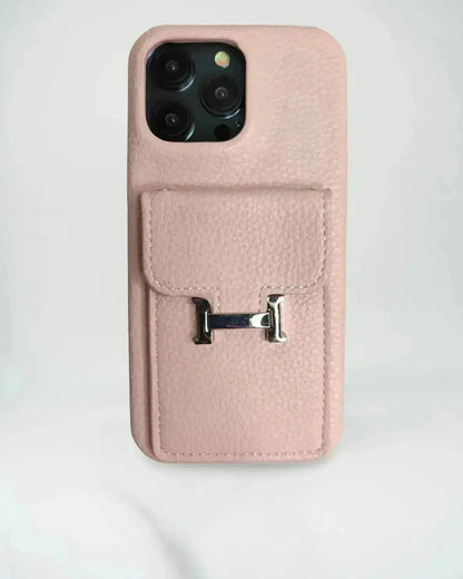 Le Rose Hermès iPhone 17 Pro Max Case with Cardholder