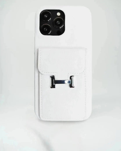 Le Rose Hermès iPhone 17 Pro Max Case with Cardholder