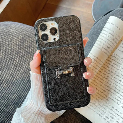 Le Noir Hermès iPhone 17 Pro Max Case with Cardholder