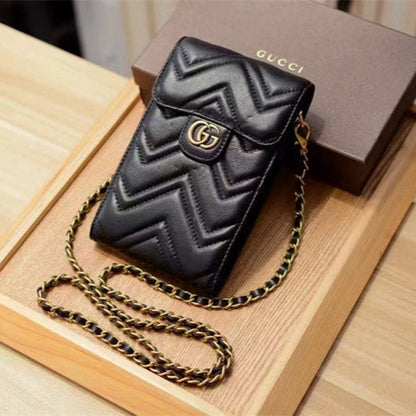 Elegant GG genuine leather crossbody bag
