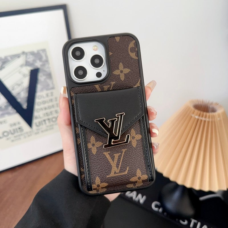 Lou Card Bag Five Color Chain iPhone Case