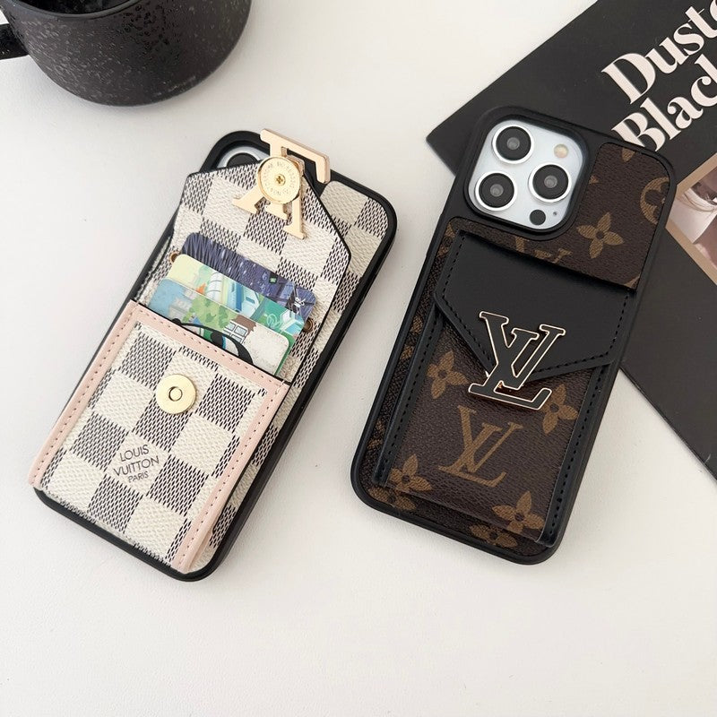 Lou Card Bag Five Color Chain iPhone Case