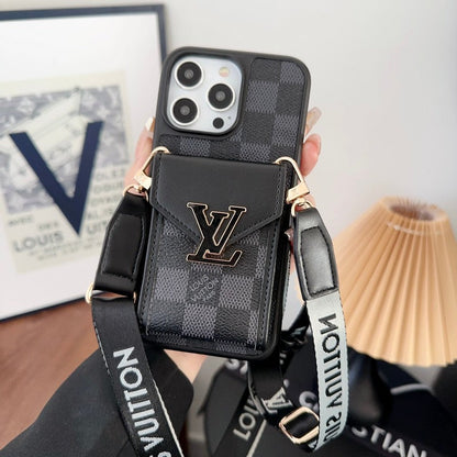 Lou Card Bag Five Color Chain iPhone Case