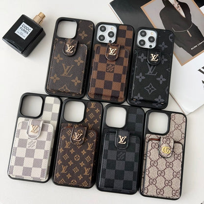 Lou Black & White Card Bag iPhone Case