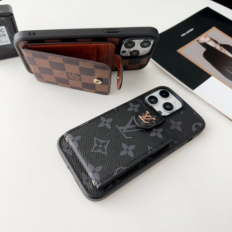 Lou Black & White Card Bag iPhone Case