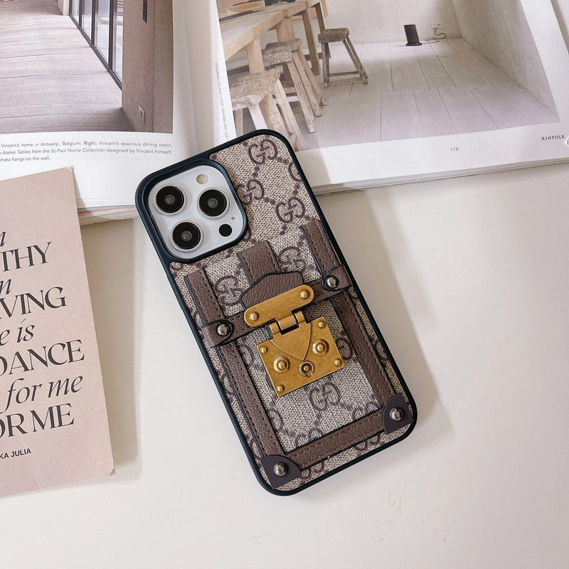 GG Lou Card Holder iPhone Case
