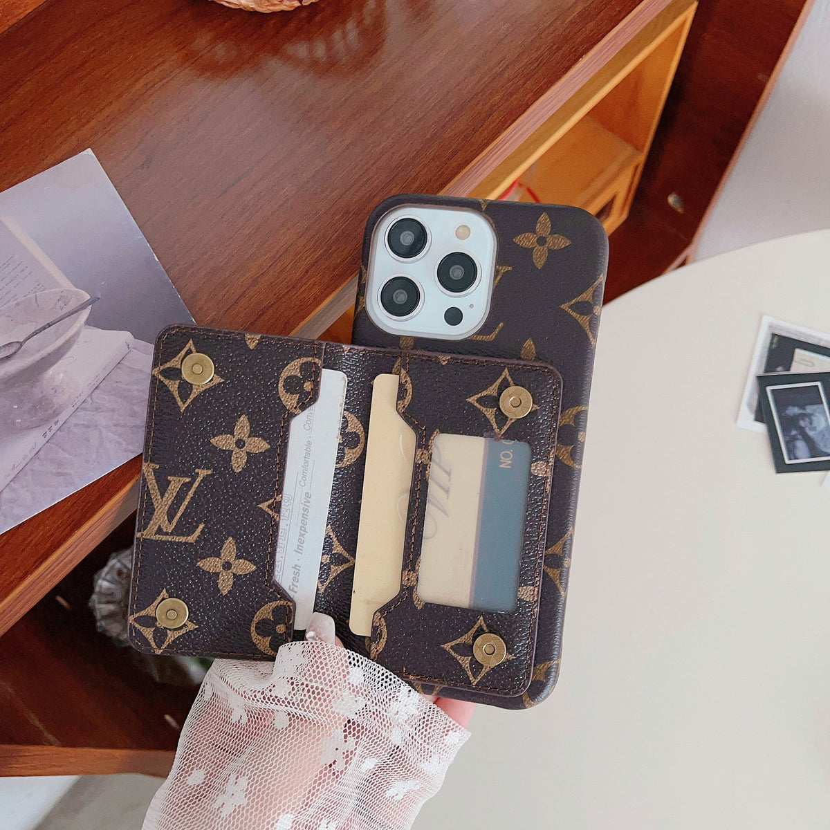 Lou Card Holder iPhone Case