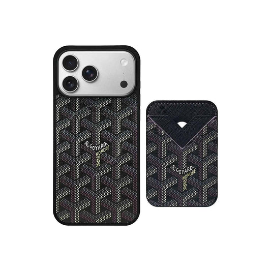 Goyard iPhone Case Card-Holder - GYD Vintage Leather Case
