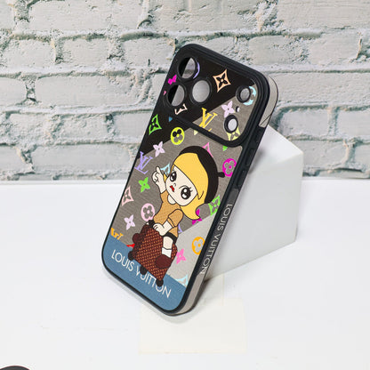 Luxury Monogram Anime Style Case for iPhone 13-17