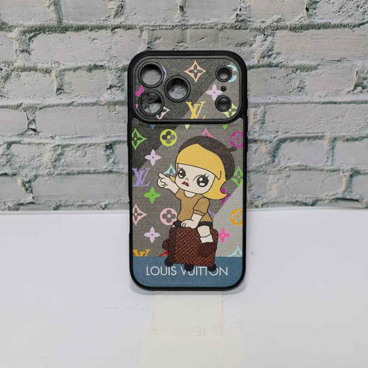 Luxury Monogram Anime Style Case for iPhone 13-17