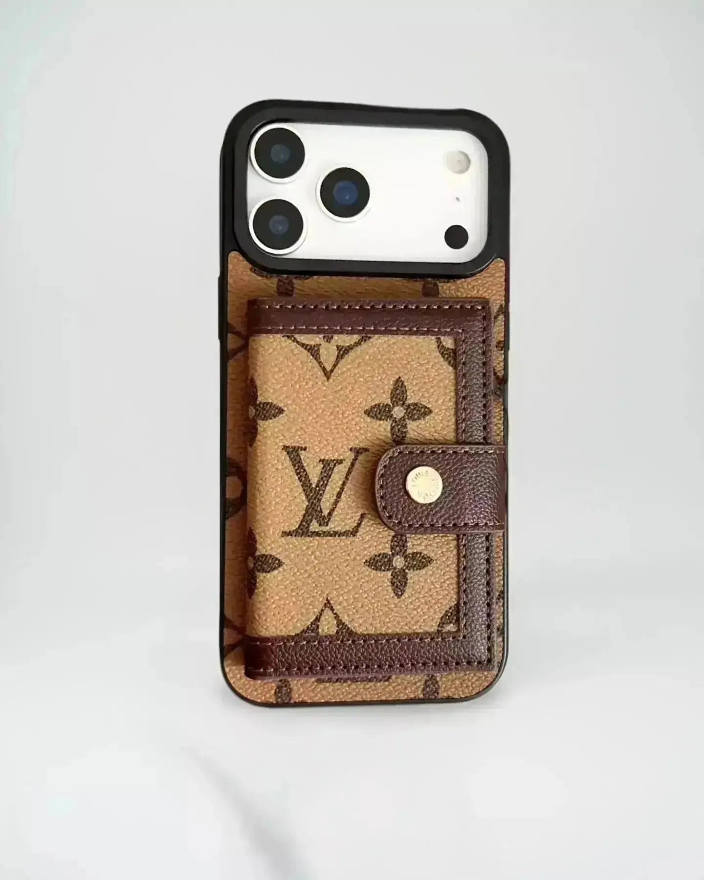 Louis Vuitton iPhone 17 Pro Max Case With Cardholder - checkered Damier Graphite canvas