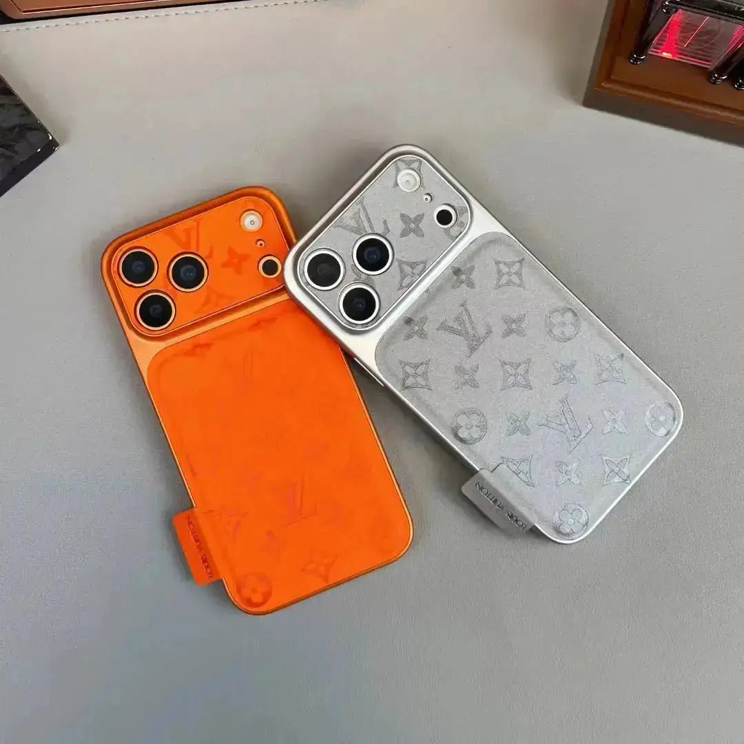 Gray Louis Vuitton iPhone 17 Pro Max Case - LV Eclipse Monogram