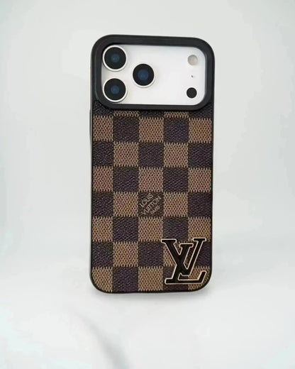 Louis Vuitton iPhone 17 Pro Max Case With Logo - Damier Graphite Canvas