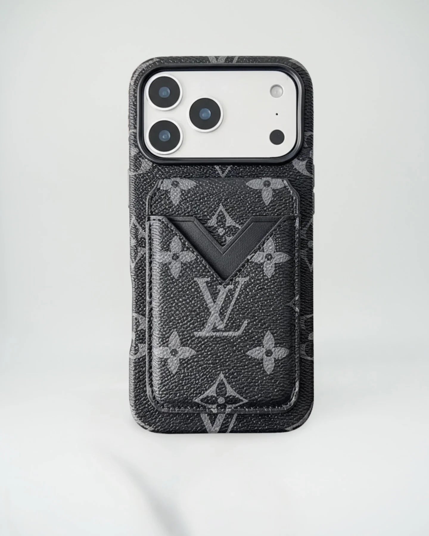 Monogram Denim Louis Vuitton iPhone 17 Pro Max Case with cardholder – Classic Monogram Luxury