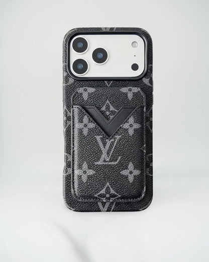 Monogram Denim Louis Vuitton iPhone 17 Pro Max Case with cardholder – Classic Monogram Luxury