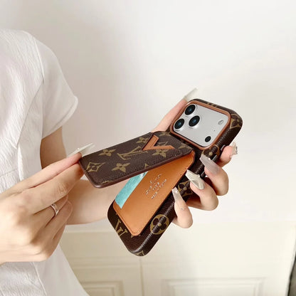 Monogram Denim Louis Vuitton iPhone 17 Pro Max Case with cardholder – Classic Monogram Luxury